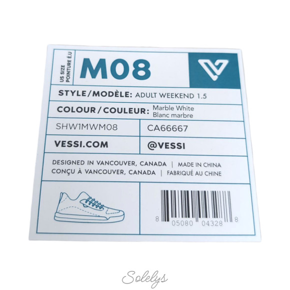 Vessi Weekend Mens 8 Marble White Waterproof Dyma-Tex Knit Casual Sneaker - Picture 5 of 11